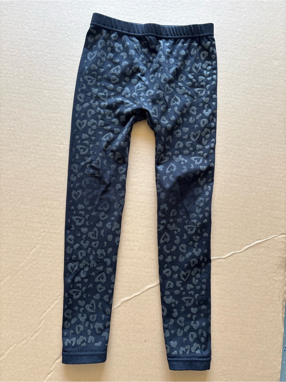 The Children's Place Black Heart & Leopard Print Leggings